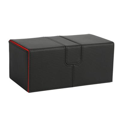 Chine 200+ Deck Card Box WS Tcg Pokomon Cards Mtg Dual deck card box PU Cuir à vendre