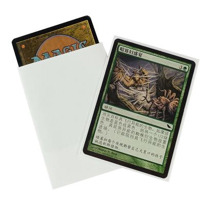 China Pp. sortieren 66x91mm MTG Karten-Ärmel-kundenspezifische orange Beschaffenheit Matte Card Sleeves zu verkaufen