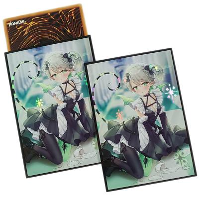 China Custom Printed Cartoon Card Sleeve Holographische Kunst Anime YUGIOH Japanische Kartenhülsen zu verkaufen