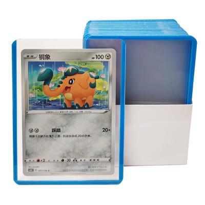 China Custom Logo PVC Top Loading Card Sleeves 35C For Toploaders zu verkaufen