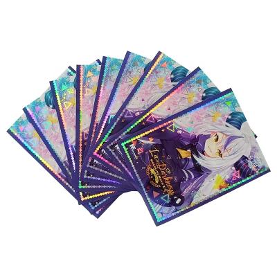 China 66X92MM Custom Game Card Sleeves  Printed Art Holographic Card Sleeve en venta