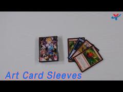 Game Art Card Sleeves Easy Shuffling CPP / OPP Laminated Custom Printed