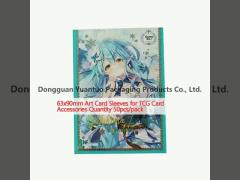 63x90mm Art Card Sleeves for TCG Card Accessories Quantity 50pcs/pack