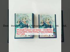 Wholesale Custom Card Sleeves – 120 Microns, Strong Seams, OEM Printing, Protect & Display Your Cards