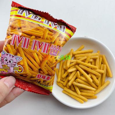 China Natural Snacks Fried Crispy Food Shrimp Original Flavor Snack Noodles for sale