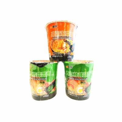 China Low-CARB Paper Cup With Lid Top Halal Kimchi Noodles Korean Ramen Noodles for sale