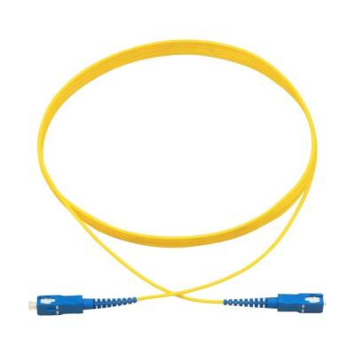 China 2m sc/upc to sc/upc simplex communication 3m simplex patch cord singlemode fiber jumper QYPCSC-SC-008 for sale