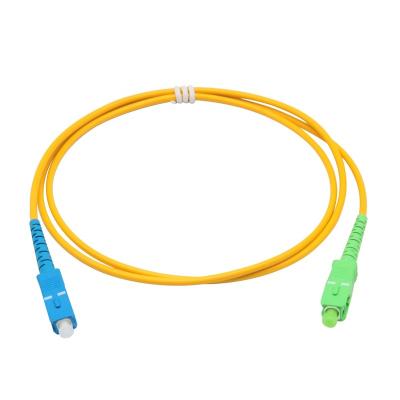 China Factory price fiber patch cord aqua sc/apc-sc/ups 18m 3m 0.25 ftth fiber optic patch cords 10g QYPCSC-SC-007 for sale