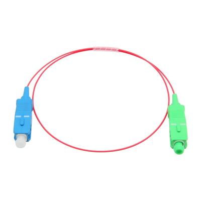 China Singlemode Simplex SC UPC RPA Fiber Optic Patch Cord SC UPC Simplex tpu aqua fiber optic patch cord QYPCSC-SC-004 for sale