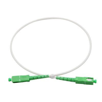 China Free sample UPC SC APC to SC APC SM sx fiber optic patch cord 0.5m singlemode simplex fiber optic 150m mtrj screened patch cord QYPCSC-SC-001 for sale