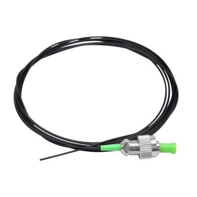 China om1 fiber optic armor pigtail price ST UPC APC 1m multimode outdoor fiber pigtail with APC connector QYPTFC-007 for sale