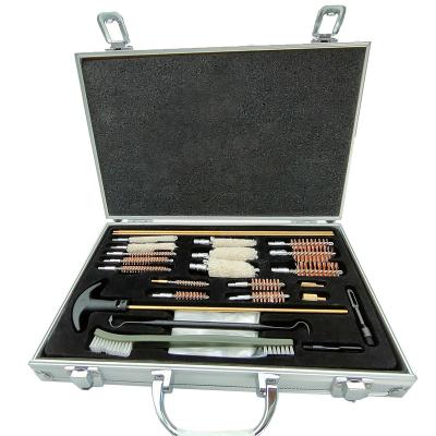 China All Calibers Covered Universal Gun Kit Rods Cleaning Brush Brass Aluminum Case All In One for sale