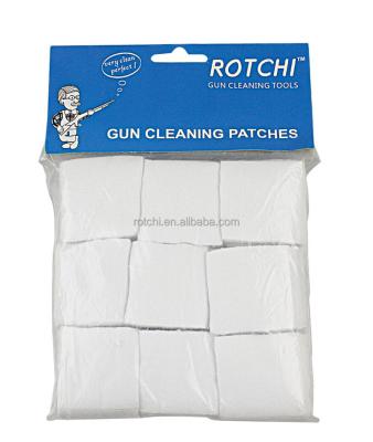 China Square Shape Flannel High Quality Gun Cotton Cleaning Patches for sale