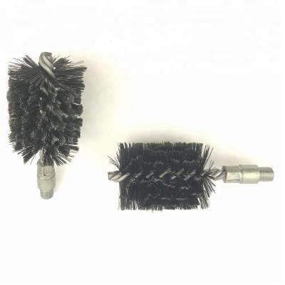 China Steel Wire Torsion Tube Deburring Or Cleaning Heavy Duty Strong Cleaning Brush With Nut for sale