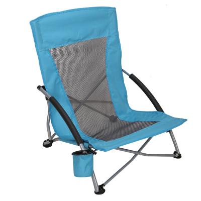 China Modern hot sale Amazon bahama backpack low seat camping folding beach chair with carry bag for sale