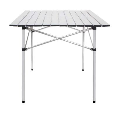 China Super Lightweight Collapsible Camping Table Folding Barbecue Table And Chair Easy Carry Camping Set for sale