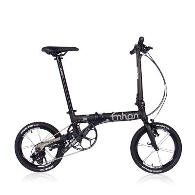 China Hot Selling Hidibike1402 Foldable and Convenient 16 Inch Hito Folding Bike Black Foldable and Convenient Ultralight and Convenient Transport for sale