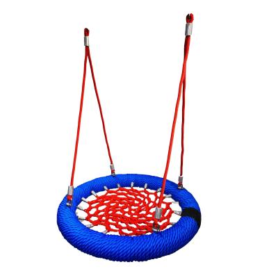 China New Design Outdoor Furniture Kids And Adults Outdoor Playground Metal Round Net Swing for sale