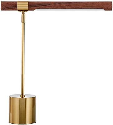 China Modern Metal Bedside Desk Lamp Sideboards Study Table Technician in Bedroom, Visitor Office Living Room Table Lamp, Gold for sale