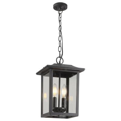 China Morden EuropeanLED Outdoor Modern Chandelier, Porch ChandelierOutdoor Decorative Lamp Black Glass Lamp for sale