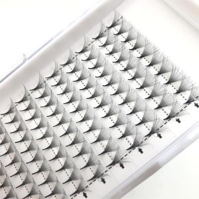 China High Quality Natural Long Eyelash Extensions Lashes Tiny Eyelashes Middle Taped Bases Fan Pointed Fans Premade Fans for sale