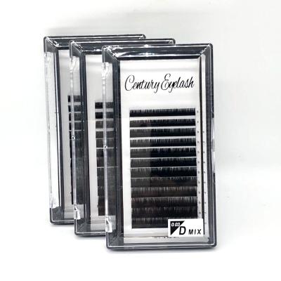 China Long Lashes Natural High Quality Soft And Dark Different Volume Lash Tray Eyelash Extensions for sale