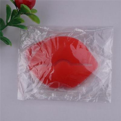 China Nipple Covers Qetesh Silicone Lip Chest Sticker Silicone Nipple Cover Reusable Waterproof Seamless Nipple Cover Red Adhesive for sale