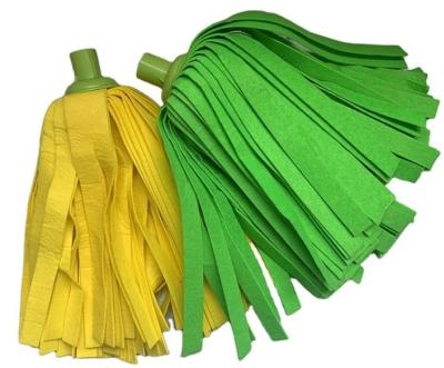 China Sustainable Industrial Floor Ceiling Cleaning Quick Clean Colorful Replacement Nonwoven Mop Head Eco - Friendly for sale