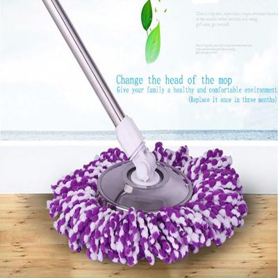 China Sustainable Hot Sale Household Round Spruce Legs Replacement Heads 360 Microfiber Mop Cleaning Head for sale