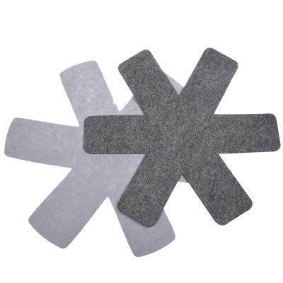 China Low Price Viable Wholesale Different Size Felt Pot Protector Pads Pan Dishes Protector Heat Resistant Non Woven Warm for sale