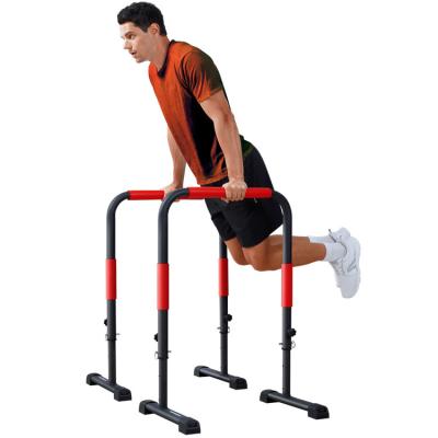 China Hot Sale Fitness Bar Fitness Equipment Durable Parallel Bars Dip Rack Station, Strength Training Calisthenics Dip Bars Fitness For Home for sale