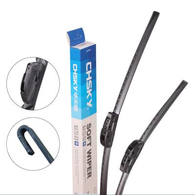 China CHSKY Natural Rubber Car Wiper Use Windscreen Wiper Blade Adjustment Car Window Plus Model High Quality Wholesale for sale