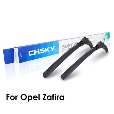 China CHSKY Special Colorful Natural Rubber Car Wiper Double Blade With Soft Silicone Rubber Strip Refill In All Size Include 2 Adapters for sale