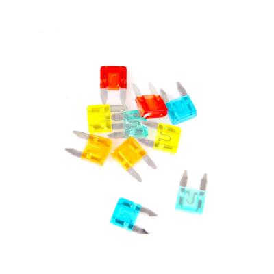 China CHSKY Mini Auto Fuse 5a 7.5a 10a 15a 20a 25a 30a 40a amp plug with high quality 12v 24v Automotive Min Fuse Blade zinc material for sale