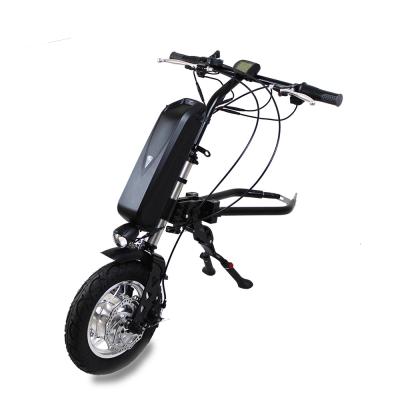 China Electric Tricycle Wheelchair 350w 36V Electric Wheelchair Connectable Handcycle For Disability 12