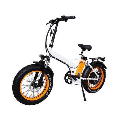 China 20 Inch Luxury 500W/1000W 48V 13Ah Foling Snow Fat Tire Bike Electric Bicycle for sale