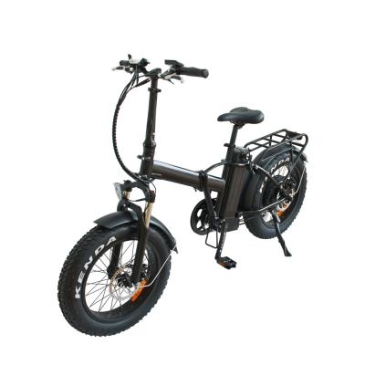 China 20 Inch 500w 1000w 48v 48v 13ah Li-ion Fat Tire Unisex Foling Snow Electric Bike With 500c Color Display for sale