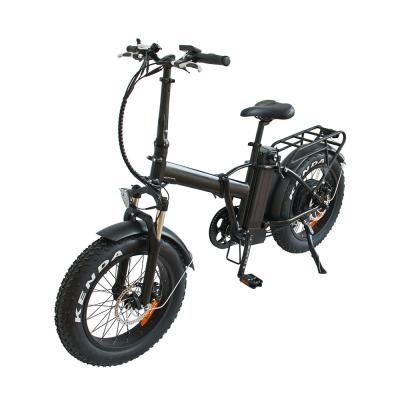 China Aluminum Alloy 500w 1000w 36v 48v Fat Bike 20 Inch Hub Motor Snow Battery Electric Folding Bike Adult 2021 for sale