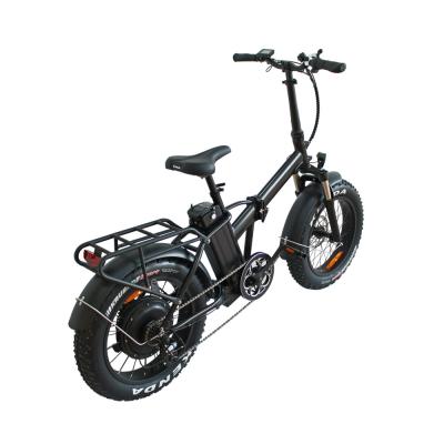 China Aluminum alloy 7 speed brushless motor 48v/500w folding fat tire electric bike with 500c color display for sale