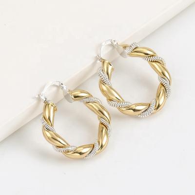 China 2022 Fashion Jewelry AIWEI TRENDY Custom Earrings Old Earrings With Different Size Rolled Gold Earring for sale