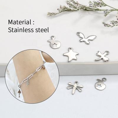 China Free Choice Creative Pendant Stainless Steel High Quality Aiwei Design Women Silver Bracelet for sale