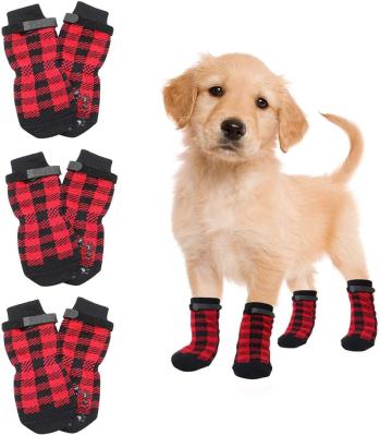 China News Pet Dog Socks Viable Cotton Large And Medium Foot Golden Retriever Dog Socks Breathable Anti-Drop Design Cover for sale