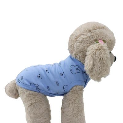 China New Viable Dog Clothes Spring / Summer Cartoon Print Fail Teddy T Shirt Top Comfortable And Cool Wholesale for sale