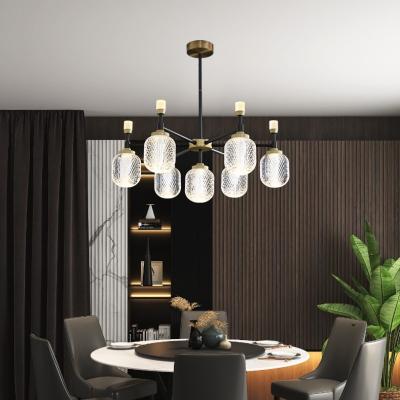 China Easy Installation Modern Simple Led Chandelier For Restaurant Pendant Lights Chandelier Dimmable Suspension Nordic Home Indoor Lighting La for sale