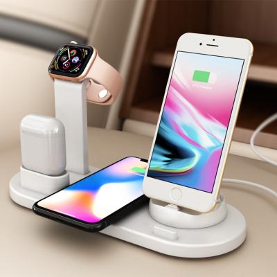 China Fashion Style Multifunctional Charging 5 In 1wireless Charger For Iphone Iwatch TWS Earphone 10A Fast Charging for sale