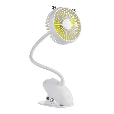 China 360 Degree Lower Noise Rotation Mini Desk Rechargeable USB Clip Portable Desktop Fan USB Fans for sale