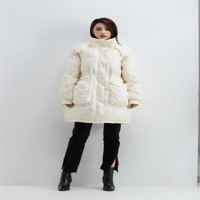 China Winter Breathable Fashion Reflective Luminous Face Down Jacket Women Korean Style Shorts Down Coats for sale