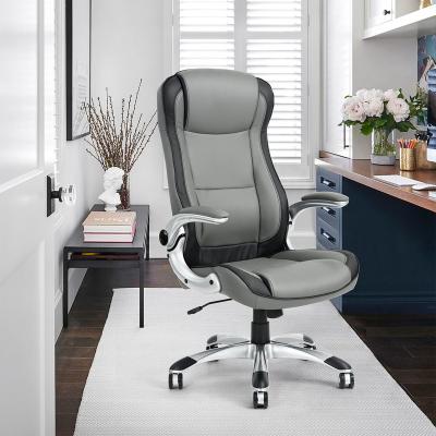 China Adjustable (Size) NOT INCLUDING SHIPPING Gray Black Silver Leather Plastic Arm EU RUNNING FEES Executive Chair Chair Adjustable Synthetic for sale