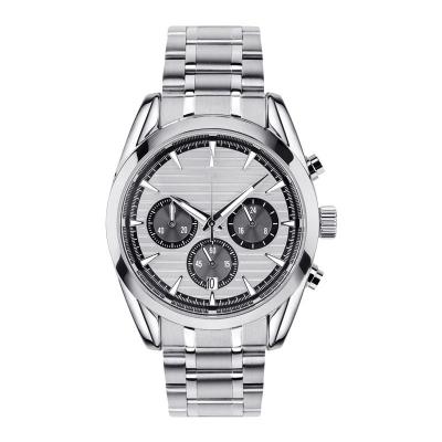 China Auto Date Popular men's quartz watches stainless steel multifunctional waterproof quartz watches wholesale quartz watches for sale