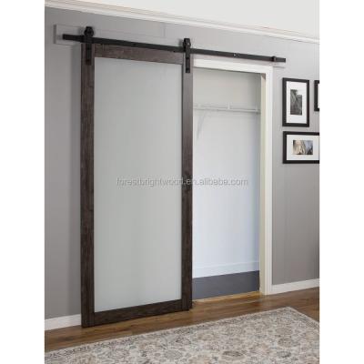 China Modern Marriott Hotel Guest Room Frosted Bathroom Glass Sliding Door for sale